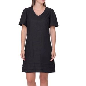 Nicole Miller Original Black Linen Dress NWT